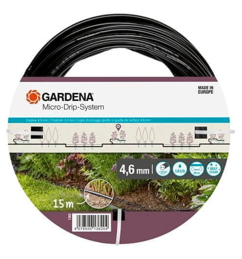 Gardena nadzemná kvapkacia hadica 4,6 mm (3/16") mds-rozšírenie